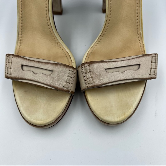 Brunello Cucinelli Distressed  Leather Penny Heels EU40/US10 $1370 Used Once! - Picture 4 of 11